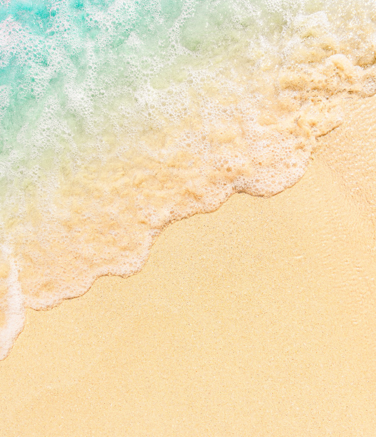 wave line on sand beach